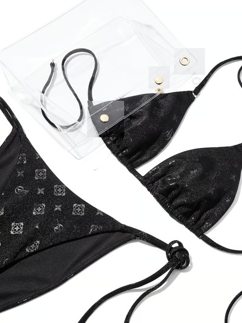 Victoria's Secret BagKINI Set NWT Small Black